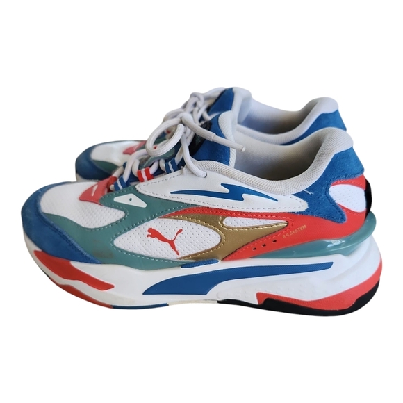 Puma Other - Puma Kids Lace Up Multicolor Sneakers Casual 4.5